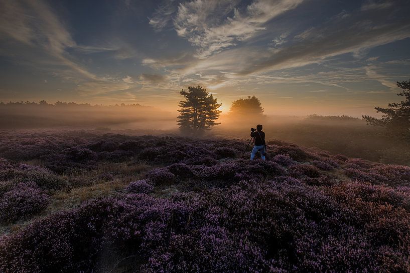 Photographer in the moors by peterheinspictures