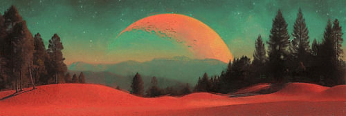 Red Orbit Landscapes III — Crescent Valley