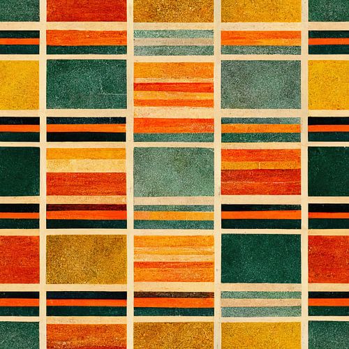 Art Deco Pattern with Earth colors # VII