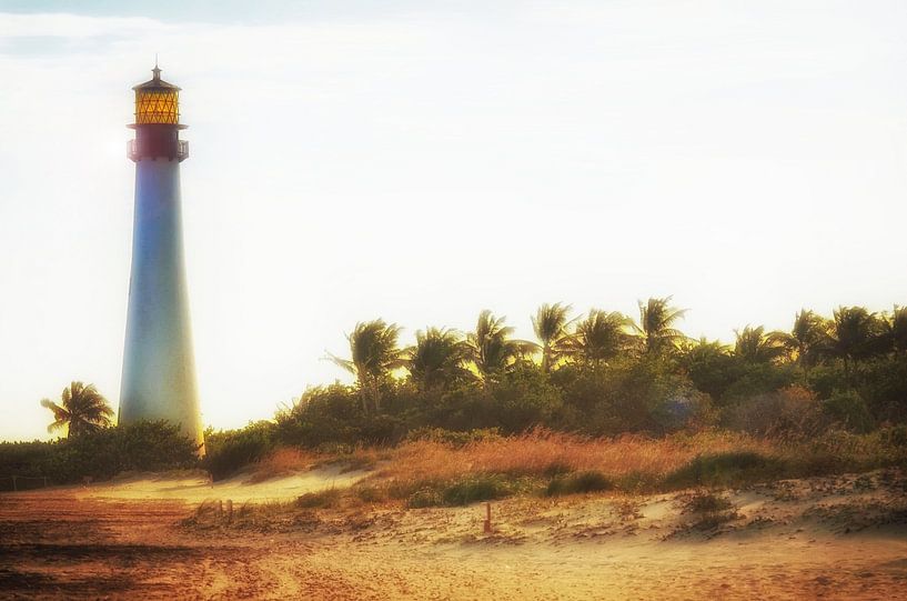 Cape Florida Vuurtoren Key Biscayne III van Marlika Art