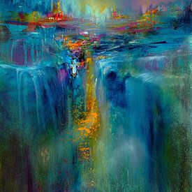 Horizon - abstract, powerful landscape by Annette Schmucker
