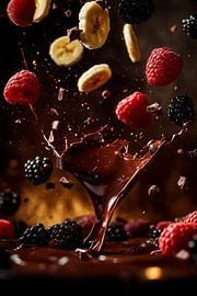 Fruchtige Schokoladensplash-Explosion von Poster Art Shop