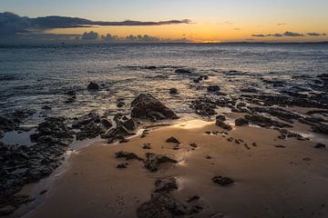 Beautiful late afternoon at Farol da Barra beach in Salvador, Bahia, B by Castro Sanderson