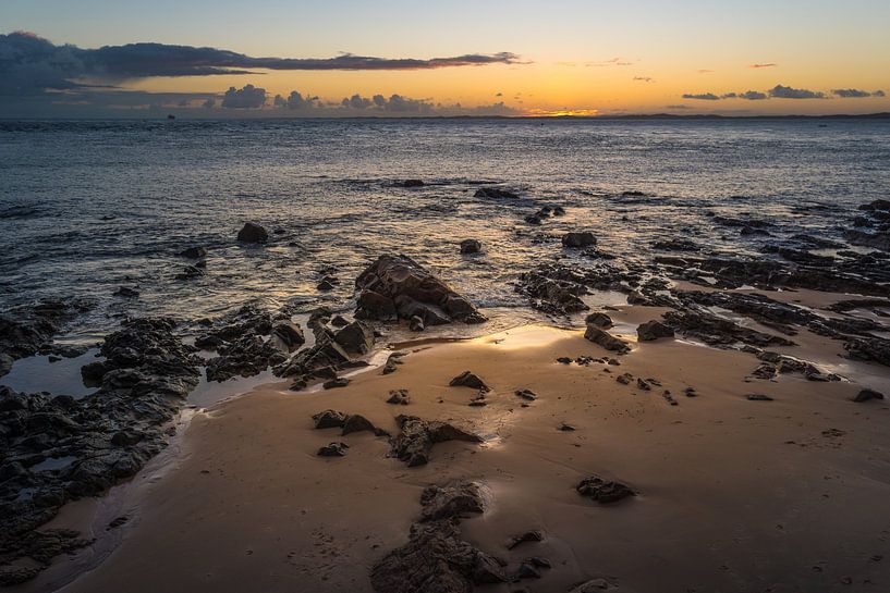 Belle fin d'après-midi à la plage Farol da Barra à Salvador, Bahia, B par Castro Sanderson