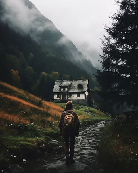 Dans les montagnes par fernlichtsicht