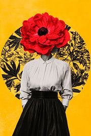 Blossoming identity in red by Poster Art Shop