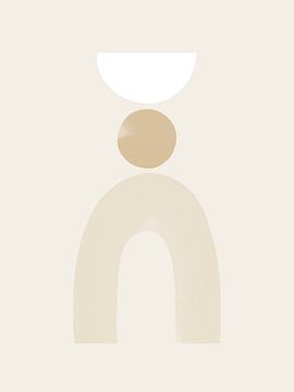 Balancing Shapes NO.3 | Beige by Bohomadic Studio