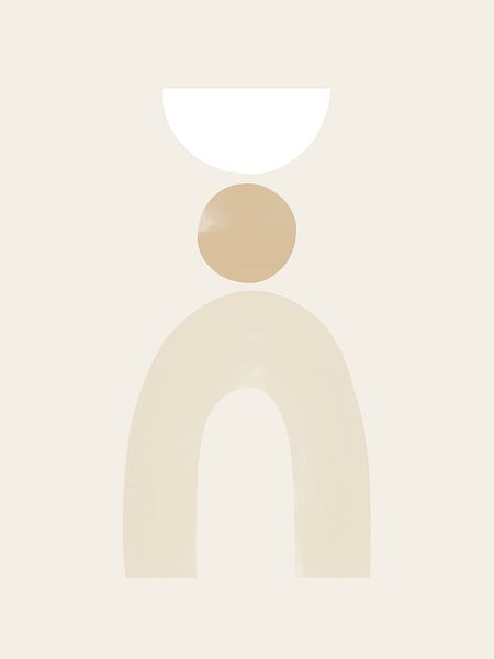 Ausgleichende Formen NO.3 | Beige von Bohomadic Studio