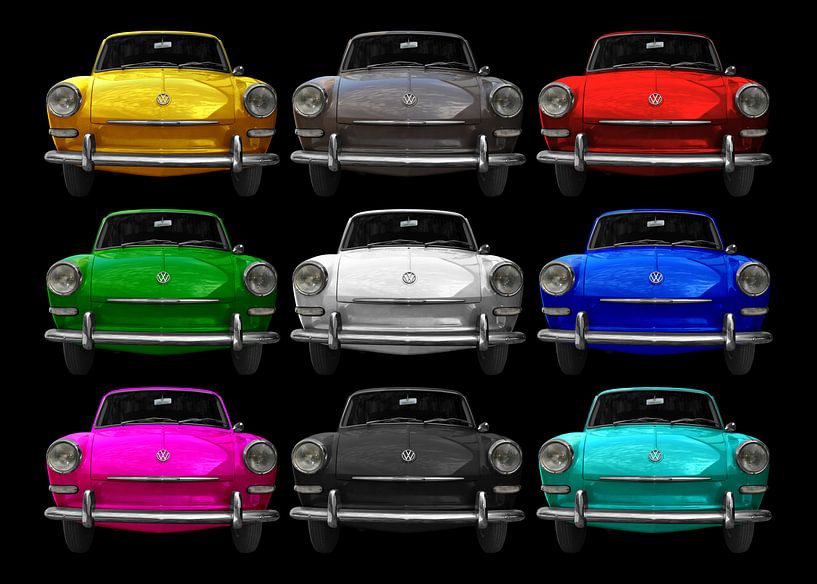 VW 1500 Type 3 in multi color 2 by aRi F. Huber
