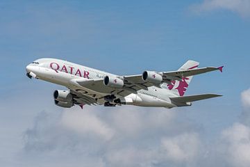 Airbus A380 van Qatar Airways.