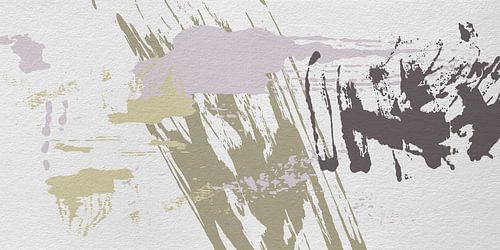 Abstracte minimalistische kunst in Wild Wonder Flexa kleuren VI