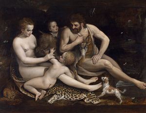 Adam und Eva mit ihren Kindern, Frans Floris von Atelier Liesjes