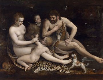 Adam und Eva mit ihren Kindern, Frans Floris