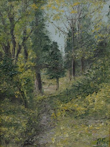 Stimmungsvolles Gartenbild voller Grün und Licht