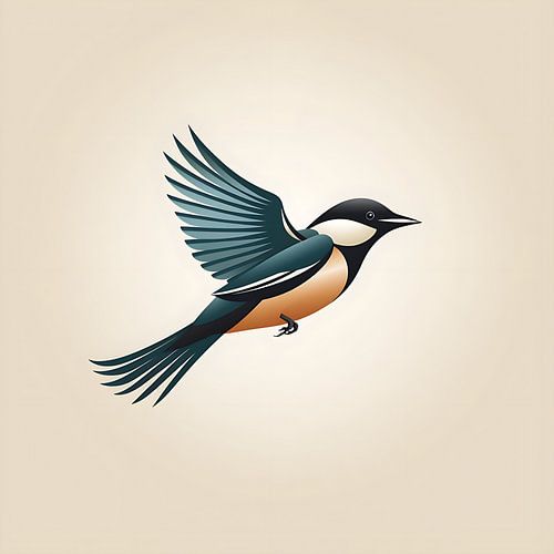 Vector image Bird