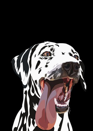 Dalmatiër in vector