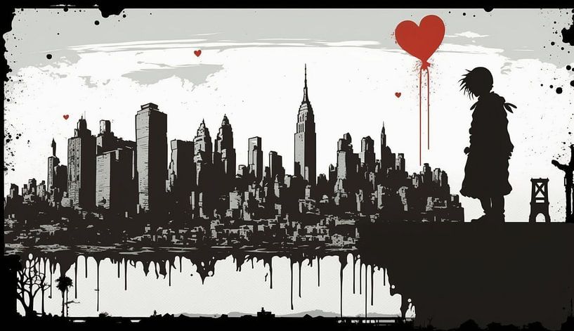 Empire State of Mind van Pandzr Street and Digital Art