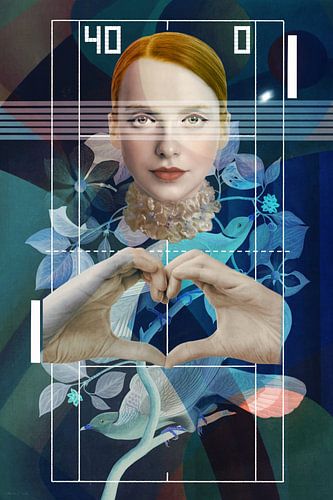 Lola, Love Game (1 of 4) black, blue, bronze, copper, aqua, moss green