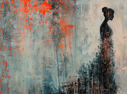 Abstract Woman with Colours