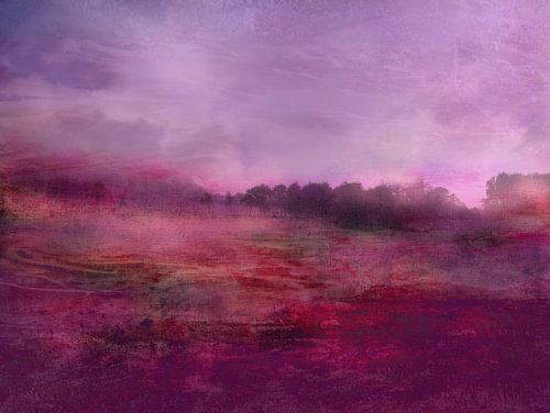 Landschap met blauwe lucht