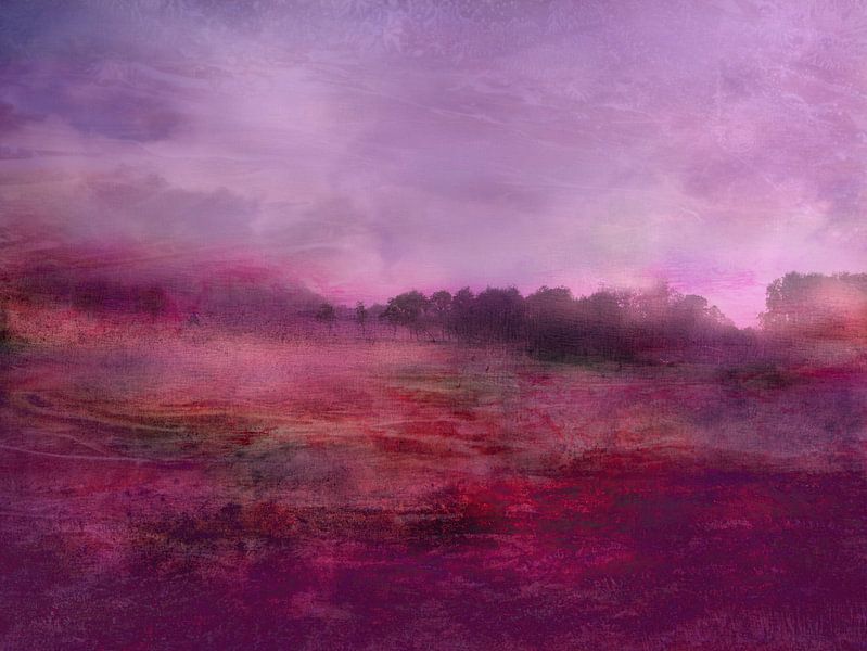 Landscape with blue sky by Claudia Gründler