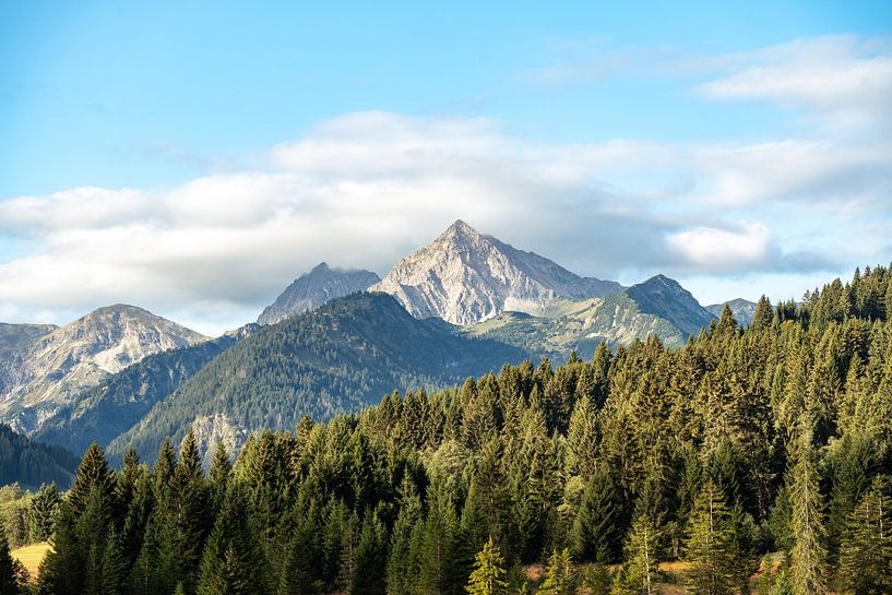 Autumnal view of the Einstein in the Tannheimer Tal by Leo Schindzielorz