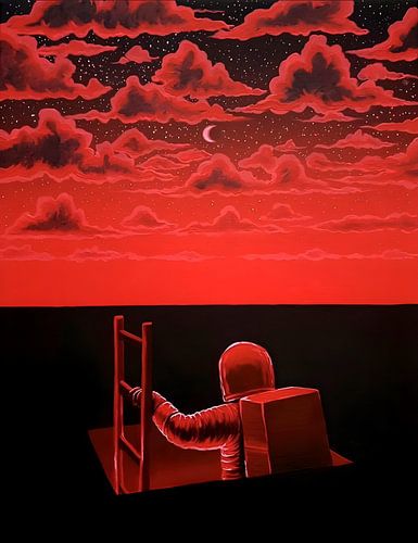 astronauten zien rood