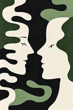 Organic japandi faces by Franka Poulain