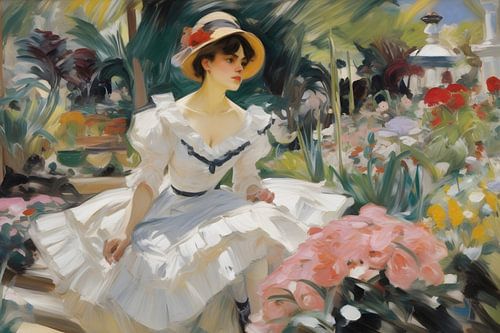 La fille dans le parc