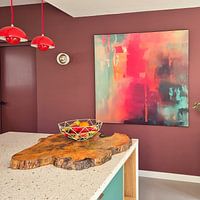 Kundenfoto: Buntes modernes abstraktes Gemälde von Studio Allee, als ArtFrame
