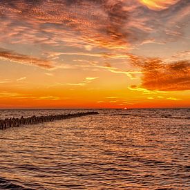 Hindeloopen zonsondergang von Renso Profijt