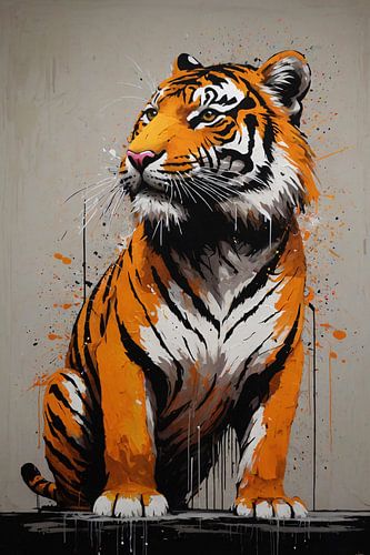 De Abstracte Blik van een Tijger