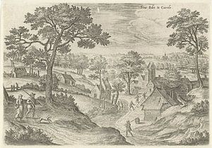 Hans Collaert (I), Blick auf den Hof van Carloo (Saint-Job in Uccle)