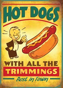 Hot Dogs mit allem Drum und Dran