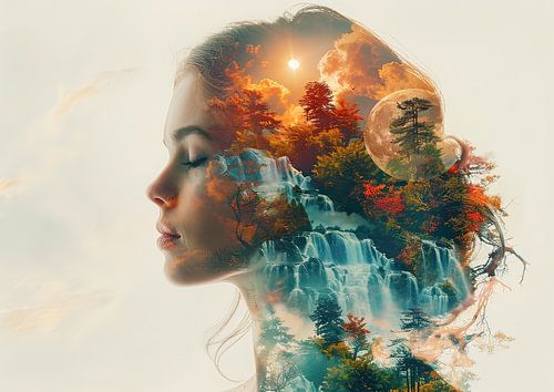 Natur Scherenschnitt 1228 | Collage | Modern