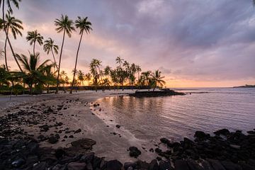 zonsondergang in Hawaii