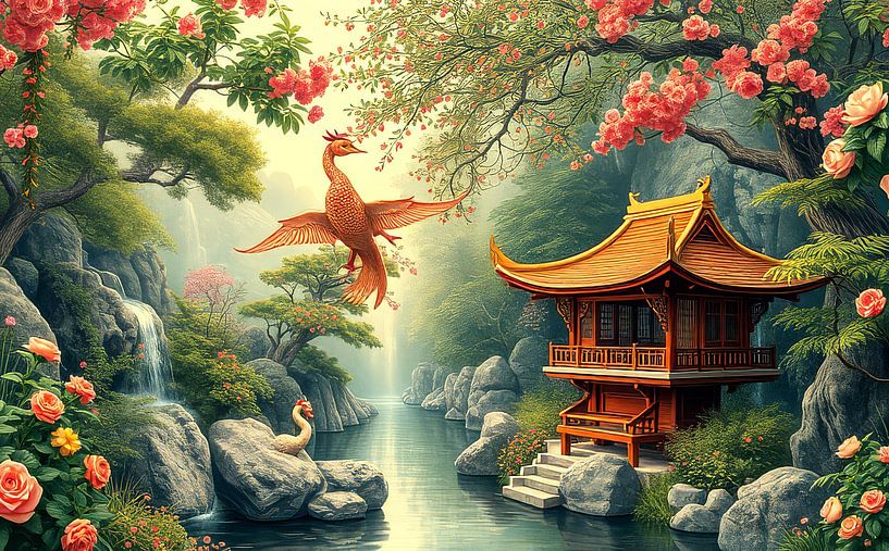 art oriental paysage et jardin par Egon Zitter