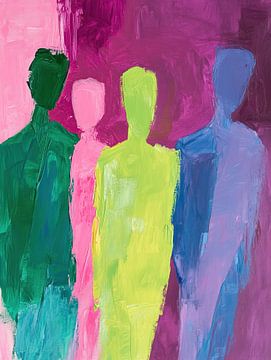 Moderne Figuren | Strakke Figuren van Kunst Kriebels
