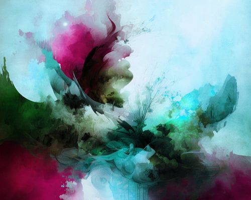 Zeitgenössisches, abstraktes Design im Wohnstil