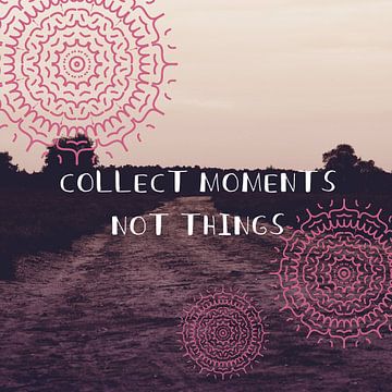 Collect Moments, Not Things van Mandy Jonen