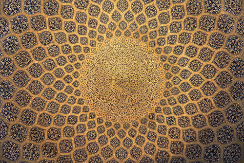 Koepel van de Sjeik Lotfollah-moskee in Isfahan