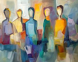 Kleurrijke Figuren van Kunst Kriebels