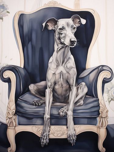 Elegant Greyhound Portrait