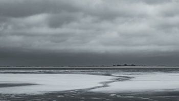 Winterlijn in de Waddenzee