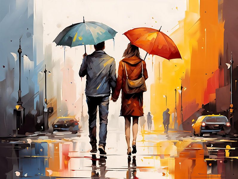 under the umbrella by PixelPrestige