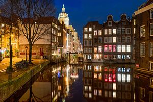 Amsterdam red light district van Fotografie Ronald