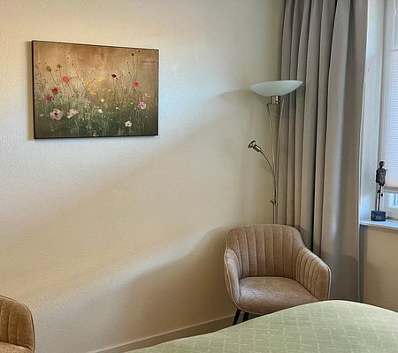 Blumenfeld in Pastellfarben