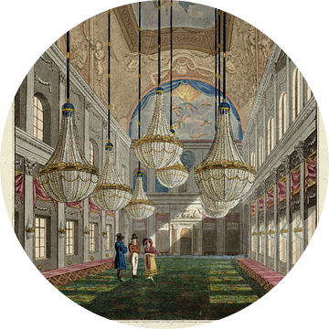 Willem Hendrik Hoogkamer, Interieur van het Koninklijk Paleis Amsterdam, 1800 - 1864 van Atelier Liesjes