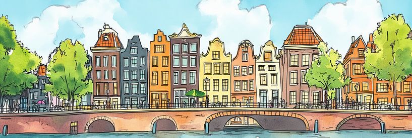 Picture of Amsterdam by Abstract Painting