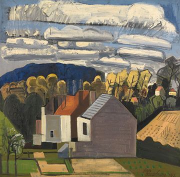 Jean Brusselmans Landschaft mit Wolken